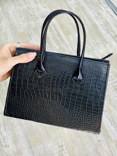 MINI BAG / NEGRO CROCO - comprar online