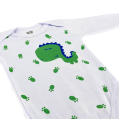 BODY MANGA LONGA DOCTOR BABY DINO BRANCO - comprar online