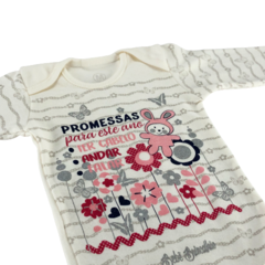 BODY FRASES PROMESSAS OFF WHITE - comprar online