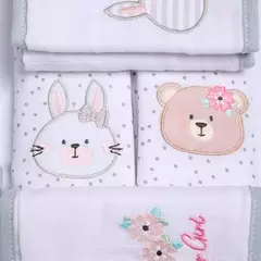 PANINHO DE BOCA SOFT PAPI FRIENDS COELHA E URSA - comprar online