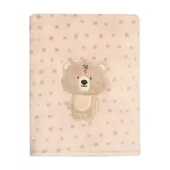 COBERTOR BORDADO DE MICROFIBRA PAPI FRIENDS URSO TED