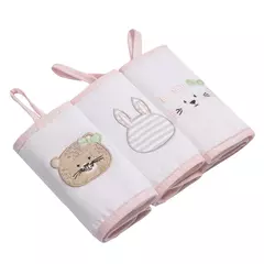 PANINHO DE BOCA GIFTS PAPI FRIENDS COM PRENDEDOR DE CHUPETA 3 UND ONCINHA E GATINHA - comprar online