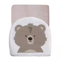 TOALHA DE BANHO FELPUDA PAPI FRIENDS FORRADA COM CAPUZ BORDADO URSO TED - comprar online