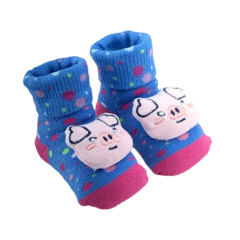 MEIA SOQUETE WINSTON FUN SOCKS PORQUINHA