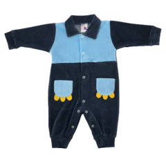 MACACÃO PLUSH BORDADO CELUI BABY LEÃO MARINHO - loja online