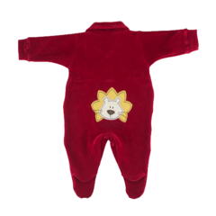 MACACÃO PLUSH BORDADO CELUI BABY LEÃO VERMELHO na internet