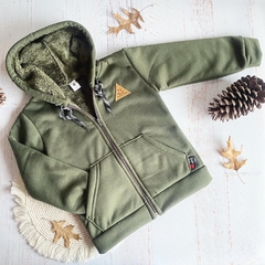 Campera algodón con piel niño - comprar online