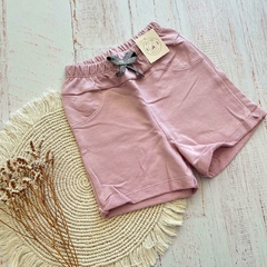 Short rustico liso niña (lila y rosa chicle) - comprar online