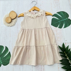 Vestido Luci Celeste y Beige beba - comprar online