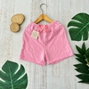 Short rustico liso niña (lila y rosa chicle)