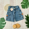 Short de jean cargo bebe