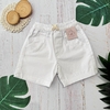 Short gabardina blanco bebe - comprar online