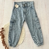 Jogger cargo de jean