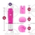 Vibrador estimulador con 3 accesorios intercambiables