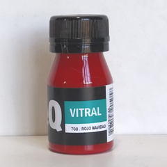 EQ LACA VITRAL AL AGUA 708 ROJO NAVIDAD