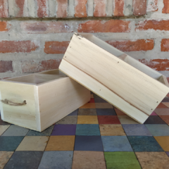 PINO CAJON CON DIVISION 22X10X12 CM - comprar online