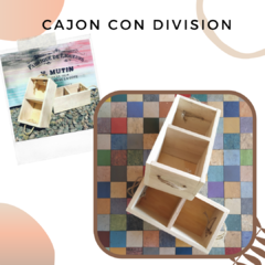 PINO CAJON CON DIVISION 22X10X12 CM en internet