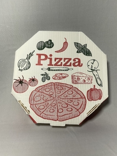 Caixa de pizza 40cm tampa conjugada flexo branca