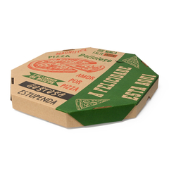Caixa de pizza tampa separada Kraft 35cm na internet