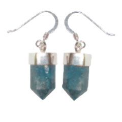 Blue Apatite Polished Earrings - buy online