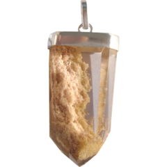 Crystal with Inclusion Point Pendant
