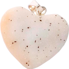 Druzy Agate Heart Pendant - buy online