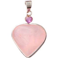 Heart with Accent Heart Pendant on internet
