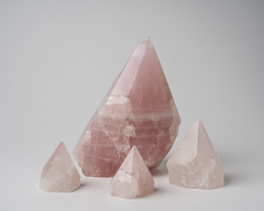 Rose Quartz Top Polished Cut Base