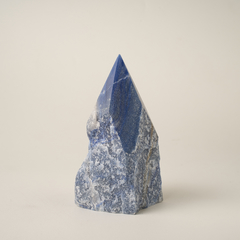 Blue Quartz Top Polished Cut Base - Crystal Rio | Rocks & Minerals