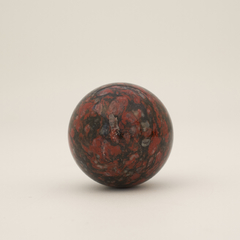 Red and Black Dolomite Spheres on internet