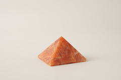 Orange Calcite Pyramids - Crystal Rio | Rocks & Minerals