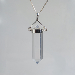 Clear Quartz Point Swivel Pendants