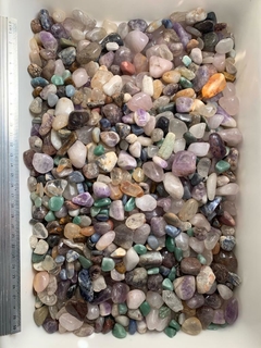 Mixed tumbled stones
