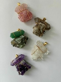 Crystal Druzes with DTs Pendants