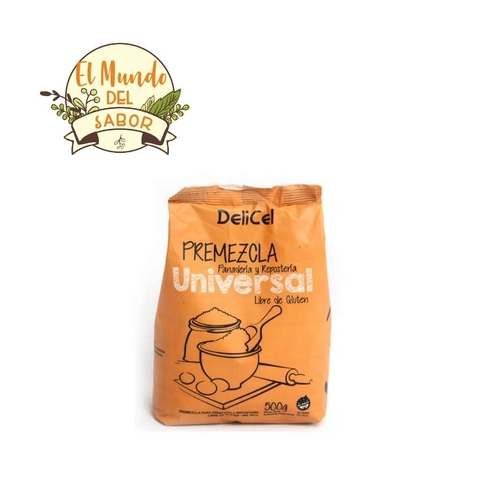Premezcla universal para panadería y repostería Delicel x 500 gr