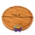 Tabla Pizza 33cm Cortar Picada Pizzera Madera Bambu Redonda - PlanetaGM