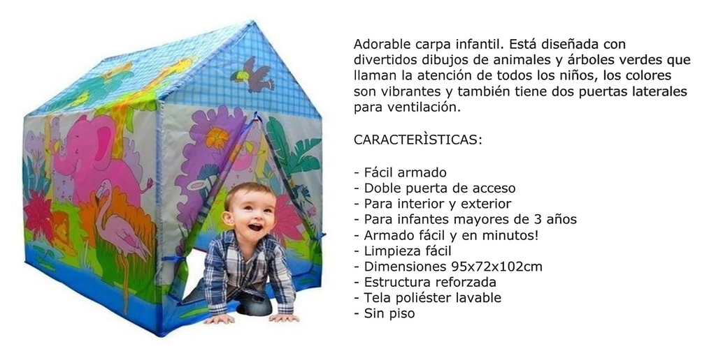 Casita carpa infantil on sale