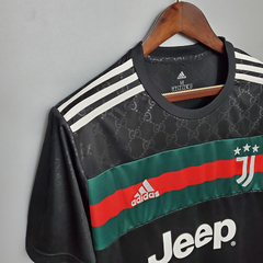 Camisa Juventus x Gucci Preta 20-21 na internet