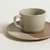 Taza y Plato Blanco y Vison Panal 200 ml