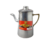 Cafetera aluminio con asa bronce 1, 5 lts.