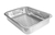 Asadera rectangular con rejilla acero inox 38 cms