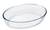 Legumbrera de vidrio oval 30 x 21 cms. 2 lts