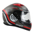 CASCO SHAFT SH522 ROJO GRIS MATE KMUZ M CERRADO