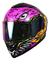 Casco Kov Abatible Rush Brainy Rosa Moto Certificado Dot