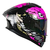 Casco Kov Abatible Rush Brainy Rosa Moto Certificado Dot