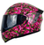 Casco Abatible Kov Estelar Titan Rosa/ Negro Para Moto - comprar en línea