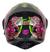 Casco Abatible Kov Estelar Titan Rosa/ Negro Para Moto - tienda en línea