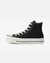 CT04940001 CHUCK TAYLOR ALL STAR LIFT PRETO/ PRETO/ BRANCO - Via Urbana Rock Wear