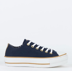 CT26550002 CHUCK TAYLOR ALL STAR LIFT MARINHO ESCURO/MARROM CLARO/AMENDOA