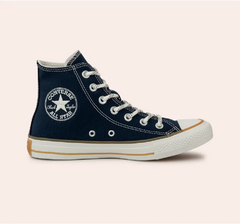 CT24660002 CHUCK TAYLOR ALL STAR MARINHO ESCURO/AMENDOA/MARROM MEL